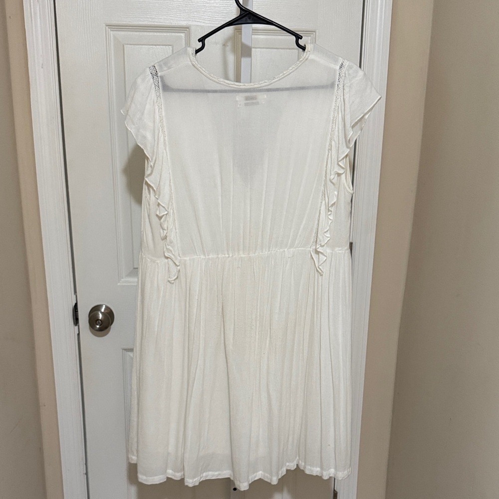 Pull&Bear White Ruffled Mini Dress - Picture 5 of 5